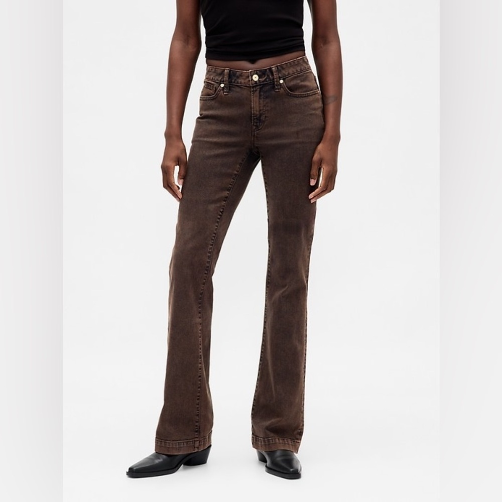 GAP Brown Long & Lean Low Rise Boot-Cut Jeans